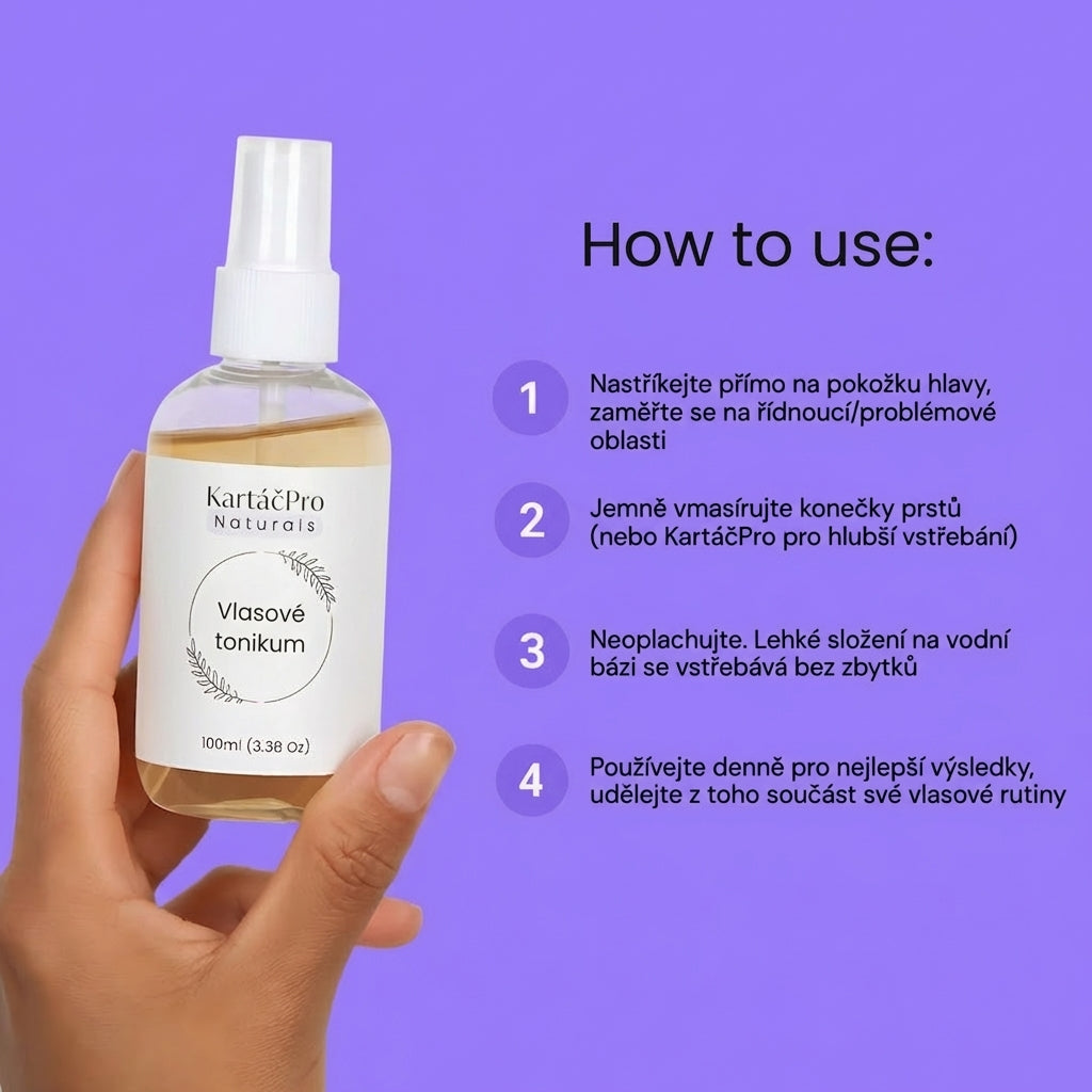 Vlasové růstové tonikum KartáčPro™